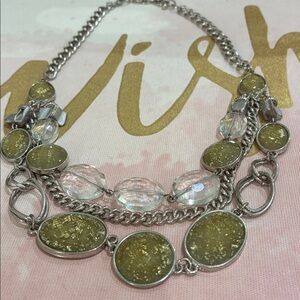 Elegant Silver and Gold Necklace